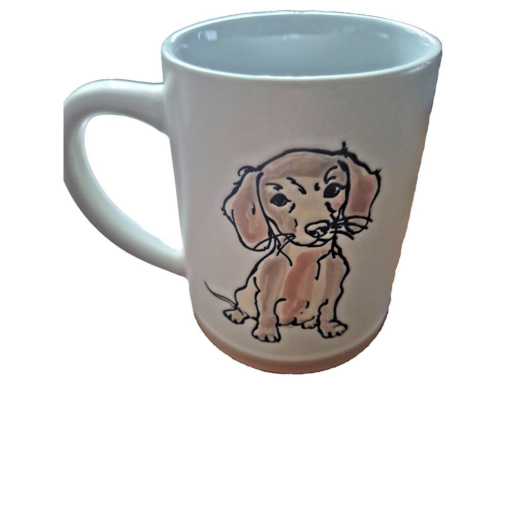 Spectrum Designz Dachshund Dog Mug Watercolor Hand Painted Ceramic Tea Cup